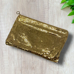 Vintage Duramesh Fifth Avenue Gold Evening Bag Small Purse Pouch Clutch Wallet